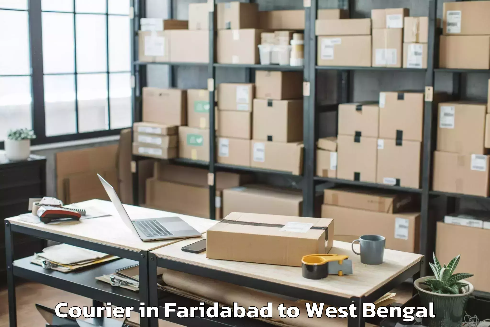 Leading Faridabad to Daspur Courier Provider